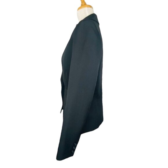 Kasper Womens Black Blazer Size 6 High-Quality Polyester Stylish Stitching Desig - Picture 5 of 8